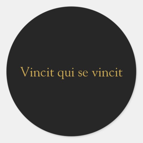 Vincit qui se vincit Sticker