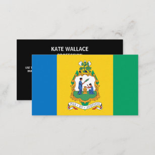 Vincy Flag & Seal, Saint Vincent & the Grenadines Business Card