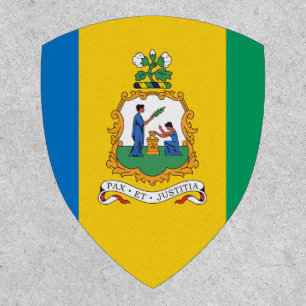 Vincy Flag & Seal, Saint Vincent & the Grenadines Patch