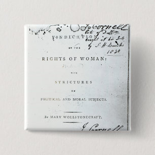 Vindication of the Rights of Woman' Button