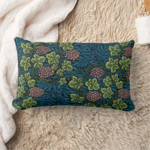 VINE AND GRAPES PATTERN LUMBAR PILLOW