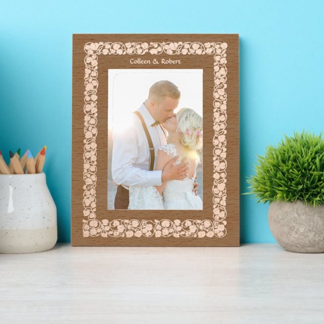 Vine Border With Heart Shaped Leaves Engraved Frames (Creator Uploaded)