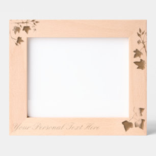 Vine branches and leaves engraved frames