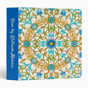 Vine by William Morris, Vintage Textile Art 3 Ring Binder