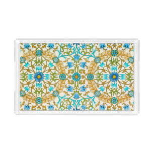 Vine by William Morris, Vintage Textile Art Acrylic Tray