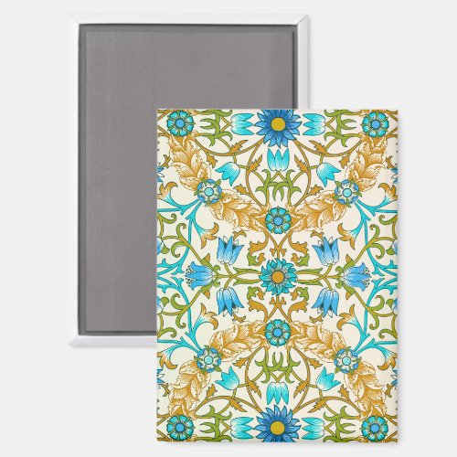 Vine by William Morris, Vintage Textile Art Magnet
