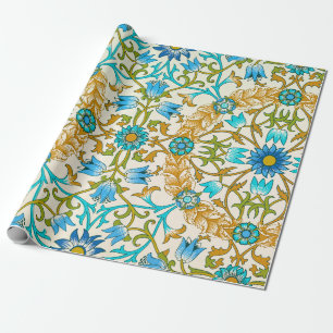 Vine by William Morris, Vintage Textile Art Wrapping Paper