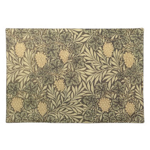 Vine by William Morris Vintage Textile Patterns Cloth Placemat