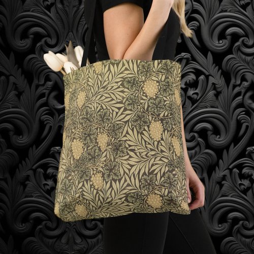 Vine by William Morris Vintage Textile Patterns Tote Bag