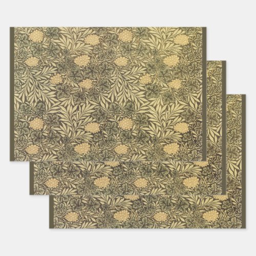 Vine by William Morris Vintage Textile Patterns Wrapping Paper Sheets