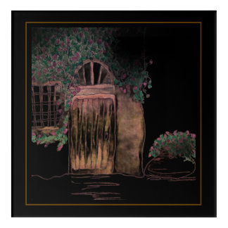 Vine-Covered Cottage Acrylic Wall Art