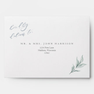 Vine Custom Printed Address Envelope A7 Invitation
