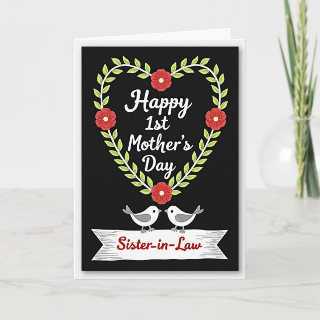 Vine Heart Wreath Card (Front)