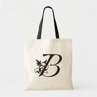 Vine Initial B Budget Tote Bag