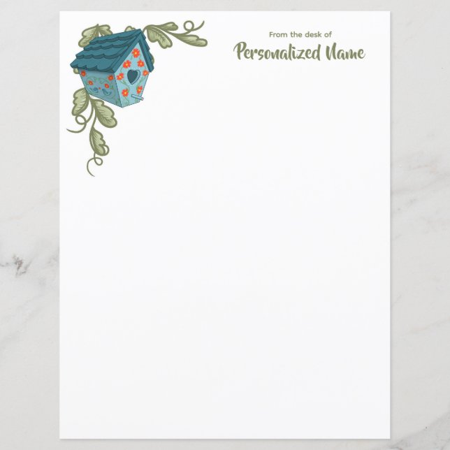 Vine-kissed Retreat Unlined Paper Sheet (Front)