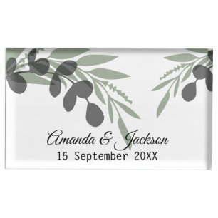 Vine Leaf Foilage Place Card Holder
