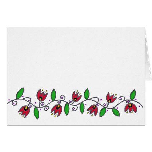 Vine Motif - Blank Cards (Front Horizontal)