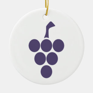 Vine Or Wine For Grape And Grapevine Sommelier Ceramic Ornament