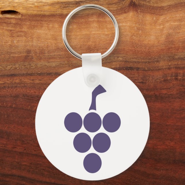 Vine Or  Wine For Grape And Grapevine Sommelier Keychain (Front)