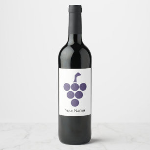 Vine Or  Wine For Grape And Grapevine Sommelier Label