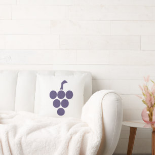 Vine Or Wine For Grape And Grapevine Sommelier Throw Pillow