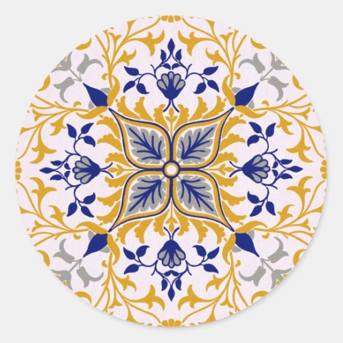 Vine pattern by William Morris  Classic Round Sticker