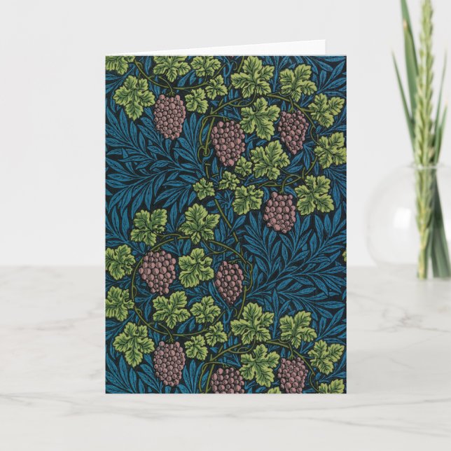 Vine Pattern, William Morris Card (Front)