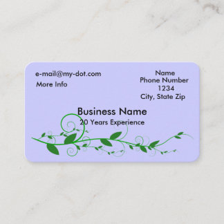 Vine Rounded Corner Business Card