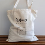 Vine Scroll Wedding Welcome Bag, Hotel Guest Tote Bag<br><div class="desc">This meandering vine makes an elegant statement for your wedding. You may personalize with your information and change the wording to suit your event.</div>