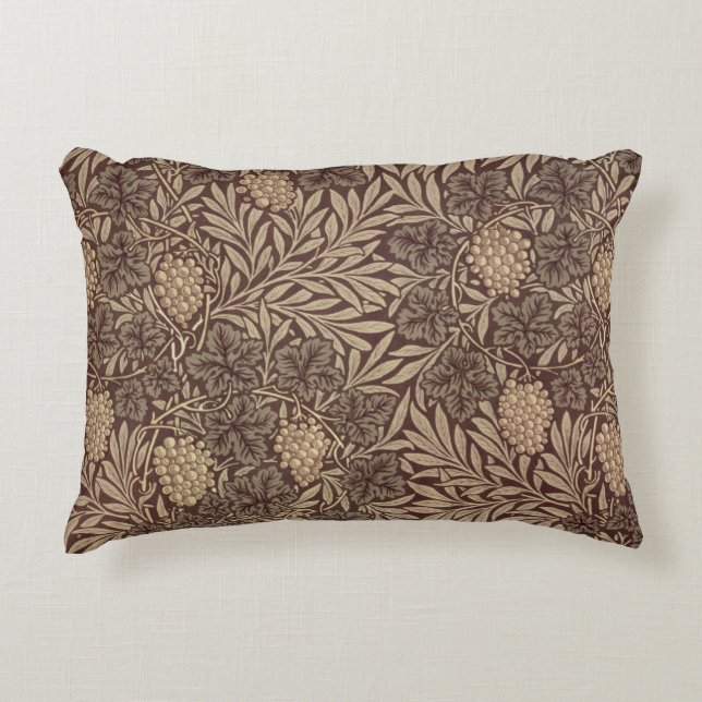 'Vine' wallpaper design, 1873 Decorative Pillow (Front)