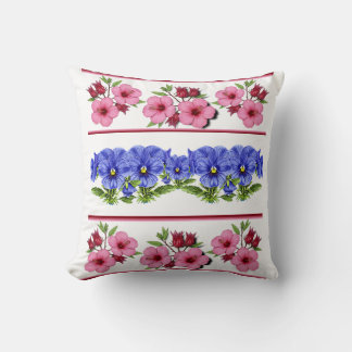 Vineagrelium hibiscus and Loving Perfect Throw Pillow