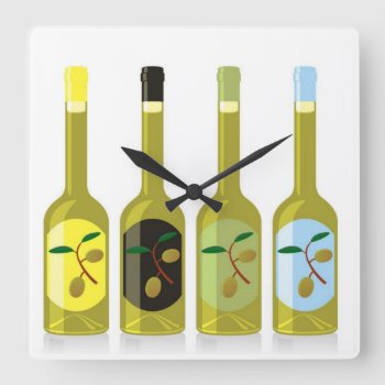 Vinegar Bottles Clock by SharonCullars at Zazzle