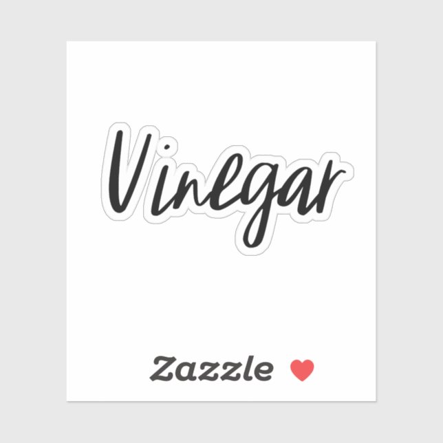 Vinegar Storage Sticker (Sheet)