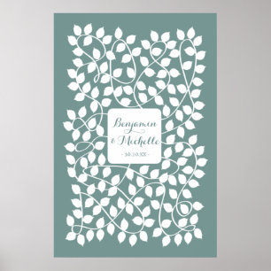 Vines - 150 Signature Guest Book Alternative