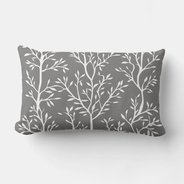 Vines Cotton Throw Pillow (Front)