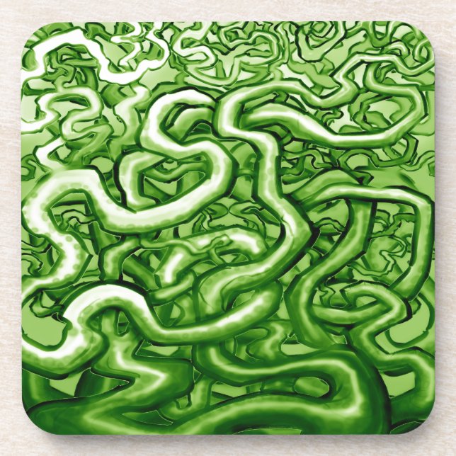 Vines GREEN Beverage Coaster (Front)