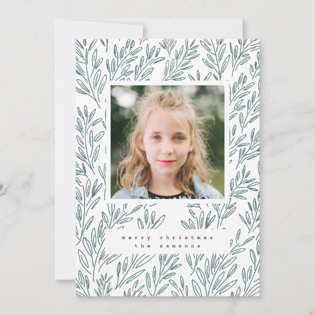 Vines Holiday Photo Card (Front)