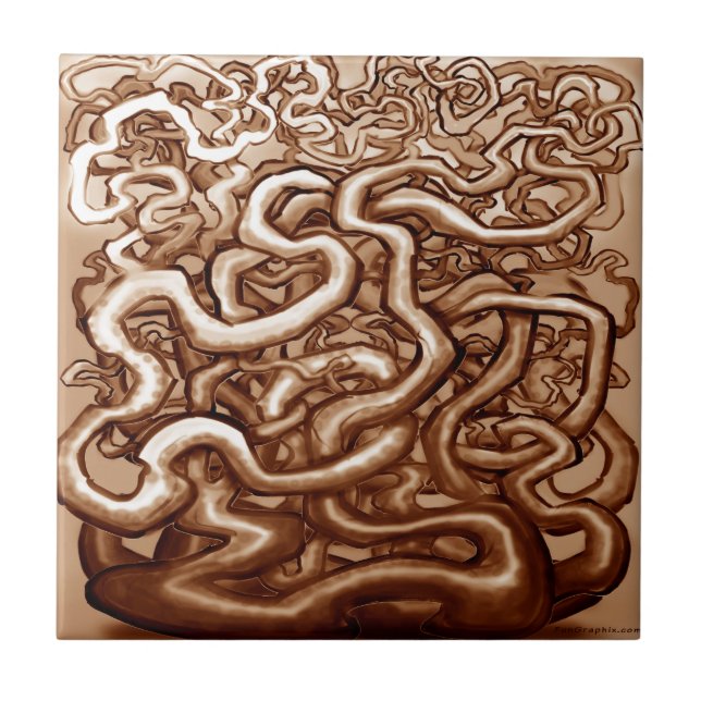 Vines of Brown Tile (Front)