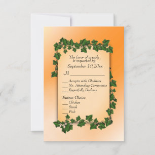 Vines on Orange Fall RSVP w Entree