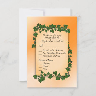 Vines on Orange Fall RSVP w Entree