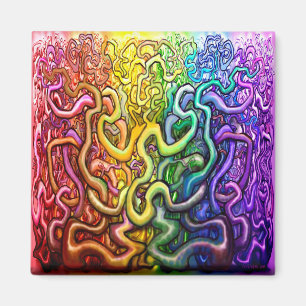 Vines Overlap Rainbow Magnet