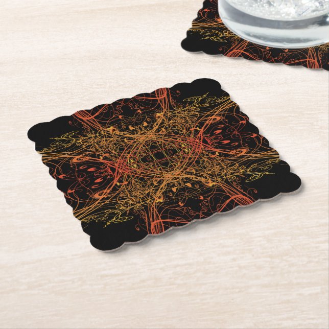 Vines Paper Coaster (Angled)