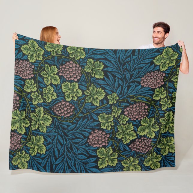 Vines Pattern, William Morris Fleece Blanket (In Situ)