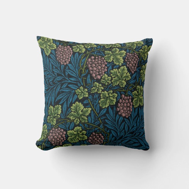 Vines Pattern, William Morris Throw Pillow (Front)
