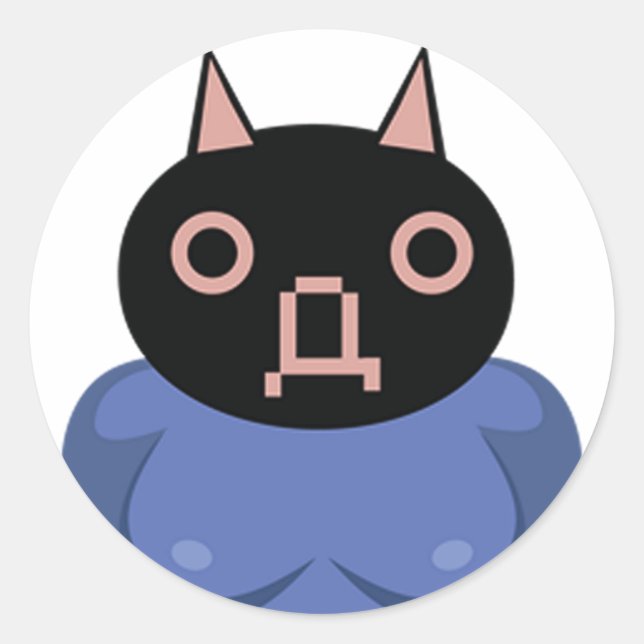 Vinesauce Ralph Bluetawn Classic Round Sticker (Front)