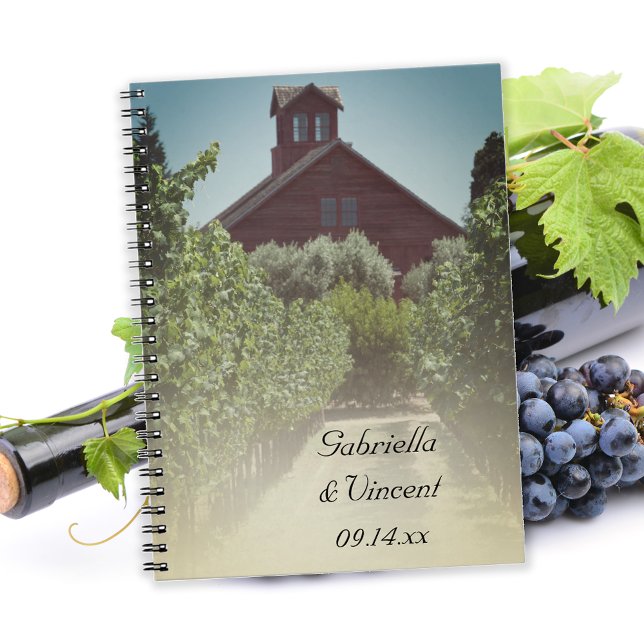 Vineyard and Rustic Red Barn Wedding Notebook (Creator Uploaded)