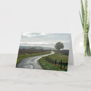 Vineyard at Lantignié of Rhône Department Card
