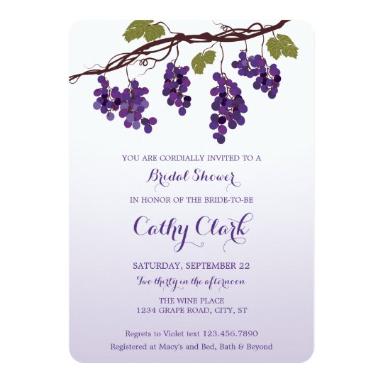 Vineyard Bridal Shower Invitation