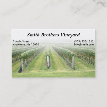 Vineyard Business Card by BradshawBizCards at Zazzle