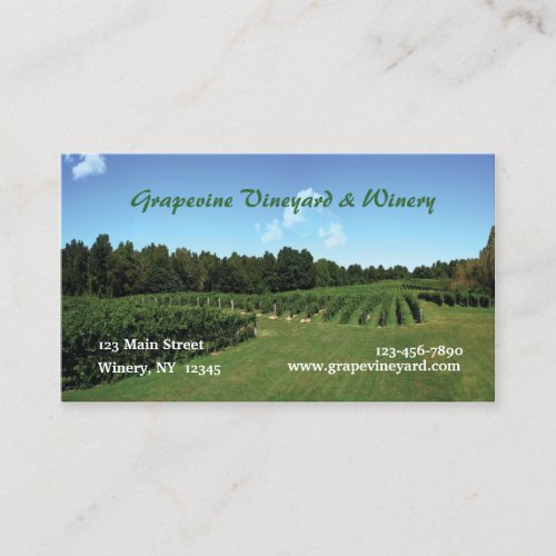 Vineyard Business Card